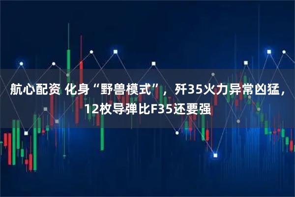 航心配资 化身“野兽模式”，歼35火力异常凶猛，12枚导弹比F35还要强